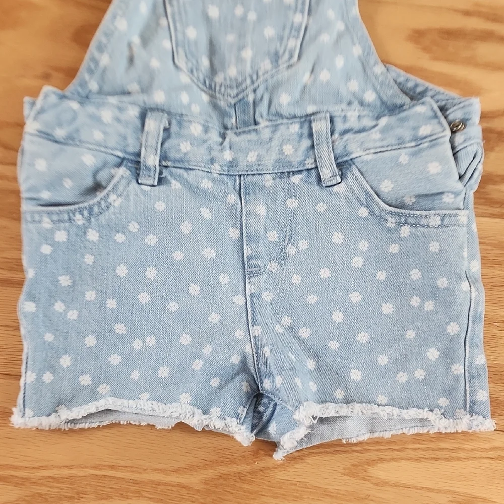 The Children's Place Toddler Girls Denim Shortalls 2T